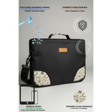 Moserini Omuz Askılı iPad Pro 6.Nesil 12.9”/ 7.Nesil 13”/ Air M2 ile Uyumlu Uzay Desenli 13” Tablet Çantası