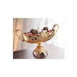 MOS'EV Gold Metal Çikolatalık Dekoratif Gondol 39x16cm H.24cm