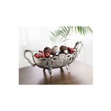 MOS'EV Gümüş Metal Çikolatalık Dekoratif Gondol 39x16cm H.17cm