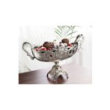 MOS'EV Gümüş Metal Çikolatalık Dekoratif Gondol 39x16cm H.23cm