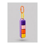 Moshu Design 4 Tuşlu Renkli Clicker Anahtarlık - Stres Giderici Duyusal Oyuncak-Hobi-Aksesuar-Charm-Çanta Aksesuarı