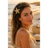 mosmoda Krem Gold Deniz Yıldızı Broş