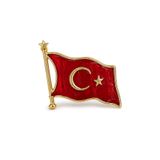 mosmoda Türk Bayrağı Broş, Yaka Broşu, Çanta Broşu