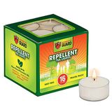 Mosquito Guard 16 Tealight Citronella Mumlar Açık Sivrisinek Kovucu İç Mekan - DEET Dışarıda Sivrisinek Mumları - Doğal Sivrisinek Kovucu Açık Patio Mum - Yard Böcek Kovucu Mum