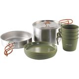 Moss 4 Cook Set 4 Kişilik Paslanmaz Çelik Kamp Yemek Seti - Standart