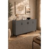 Mossano Vora Konsol, Çok Amaçlı Dolap, Kahve Köşesi, Tv Ünitesi, Banyo Dolabı, 180 cm - Antrasit