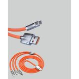 Mossem 120W Şarj Destekli 3’ü 1 Arada Çoklu Şarj Kablosu – 1.2 Metre