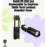 Mossem 2000 Lümen LED El Feneri - Suya Dayanıklı, Odaklı, Klipsli