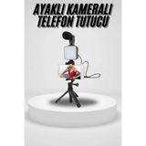 Mossem Akıllı Telefon Vlog Kiti Tripod Mini Mikrofonlu Telefon Tutucu