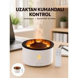 Mossem Alev Efektli Buhar Makinesi – Aromaterapi, Nemlendirme ve Işık Modlu Tasarım Yeni Nesil