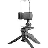 Mossem Katlanabilir Mini Telefon Tripodu Masaüstü Telefon Standı 360 Derece Ayarlanabilir