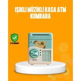 Mossem Su Yeşili Atm Kasa Görünümlü Elektronik Şifreli Çocuk Kumbarası