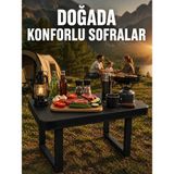 Mossem Taşınabilir Katlanır Kamp Masası Sağlam Plastik Çok Amaçlı Masa