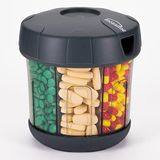Mossime TPU Yumuşak Kapaklı Ekstra Büyük Hap Düzenleyici, Kolay Açılan Hap Dağıtıcı İlaç Düzenleyici, Bir Aylık Seyahat Vitamin Takviyesi Hap Kutusu, 7 Bölmeli İlaç Kutusu Kabı