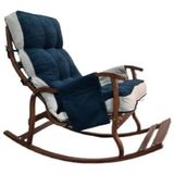 Mosso Ahşap Çift Minderli Sallanan Sandalye Gri Krem (Petrol Krem) - Çok Renkli - 1 Adet
