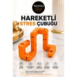 Mosso Steel Hareketli Stres Çubuğu – Katlanabilir Fidget Oyuncak Dönüşebilen Hareketli Stres Çubuğu