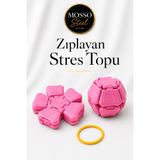 Mosso Steel Zıplayan Stres Topu Clicker Stres Topu – Lastik Mekanizmalı 3D Baskı Mekanik Fidget Oyuncak