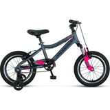 Mosso Wıldfıre 16 Jant Kız Çocuk Bisikleti (105-120CM Arası Boy) - Antrasit - Pempe