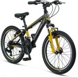 Mosso Wıldfıre M-20-V Erkek Çocuk Bisikleti 280H 20 Jant 21 Vites Siyah Sarı