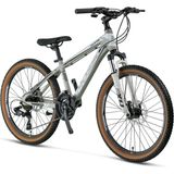 Mosso Wıldfıre M-24-Hd Erkek Dağ Bisikleti 330H 24 Jant 21 Vites Mat Gri - Çok Renkli