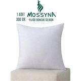 Mossyna 1 Adet Ultra 300 gr Boncuk Silikon Dolgu Kırlent Içi - 43 x 43 cm - Beyaz