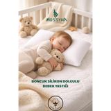 Mossyna %100 Pamuk Beyaz Düz Saten/ 35 x 55 / Antialerjik / Yıkanabilir Yastık