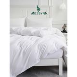 Mossyna %100 Pamuk Beyaz Otel Tipi Nevresim Takımı 200X220 Nevresim 240X260 Çarşaf 2 Ad. 50X70 Yastık Kılıfı - 200 x 220 cm