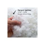 Mossyna Boncuk Silikon Beyaz Kaliteli Saf Boncuk Elyaf Yastık Dolgusu Kiloluk (1 KG)