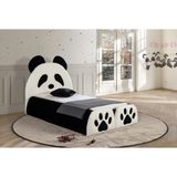 Most Panda Tek Kişilik Karyola Teddy Kumaş 120x200 cm.Yatak Içindir (Evinize Teslim) - 120 x 200 cm - Siyah - Beyaz