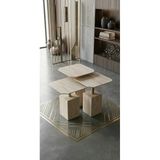 Most Thor Traverten 3'Lü Zigon Mdf Sehpa (Evinize Teslim)