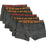 Mostess Erkek Çocuk Siyah Pamuklu Elastan Boxer 5 Li Paket