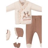 Motebarn Wear Kız Bebek Yokohama Hastane Çıkışı 5'li Set Pembe - 0 - 3 Ay