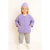 Motebarn Wear Motebarn Kız Çocuk Kapitone Ceket Lila 2–7 Yaş