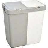 Motek Çift Gözlü Kirli Çamaşır Sepeti 80 Litre Katlanabilir File Yapısı ile Pratik Kullanım