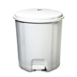 Motek Elit Pedallı Plastik Çöp Kovası İç Kovalı 12 Lt Beyaz