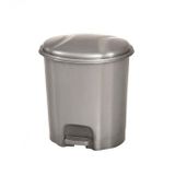 Motek Elit Pedallı Plastik Çöp Kovası İç Kovalı 22 Lt Gümüş Gri