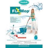 Motek Fix Mop Set Motek Pratik Temizlik Seti Sıkma Sistemli Döner Başlıklı - Yeşil - Standart