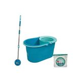 Motek Fix Mop Temizlik Seti - 130 cm Turbo Saplı Döner Kovak Mop Seti (+ 2 Adet Yedek Mikrofiber Mop Hediyeli)