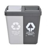 Motek Geri Dönüşüm Metal Plastik Evsel Atık Çöp Kovası 80lt-mpe416