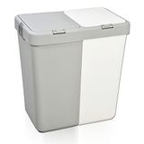 Motek İkili Çamaşır Sepeti Kahve- Bej 80 Litre