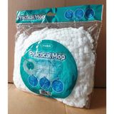Motek Mikrofiber Mop Yedek Püskül Beyaz Renk Yüksek Emicilik Özelliği ile Pratik Kullanım
