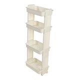 Motek Modern Organizer 4 Katlı Beyaz Raf