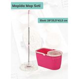 Motek Paspas Mopida Mop Seti Temizlik Seti - Pembe - Standart