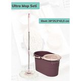 Motek Paspas Ultra Mop Seti Temizlik Seti - Kahverengi - Standart