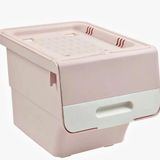 Motek Pembe Tekerlekli Organizer Çok Amaçlı Saklama Kutusu 1x12 Lt