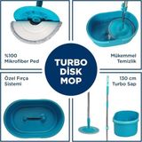 Motek Yeni Nesil Pratik Turbo Disk Mop Temizlik Seti