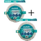 Motek Yeni Turbo Disk Mop Yedek Püskül 2 Adet - Gri