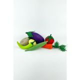 Mother And Toys Keçe Oyuncak - Mini Sebze Oyun Seti - Felt Toys - %100 El Yapımı
