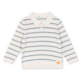 Mothercare Erkek Bebek Kazak Çizgili Polo Yaka Uzun Kol - Ekru