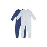 MOTHERCARE Erkek Bebek Tulum Hayvan Baskılı Çıtçıtlı Bisiklet Yaka Long Sleeve Patikli